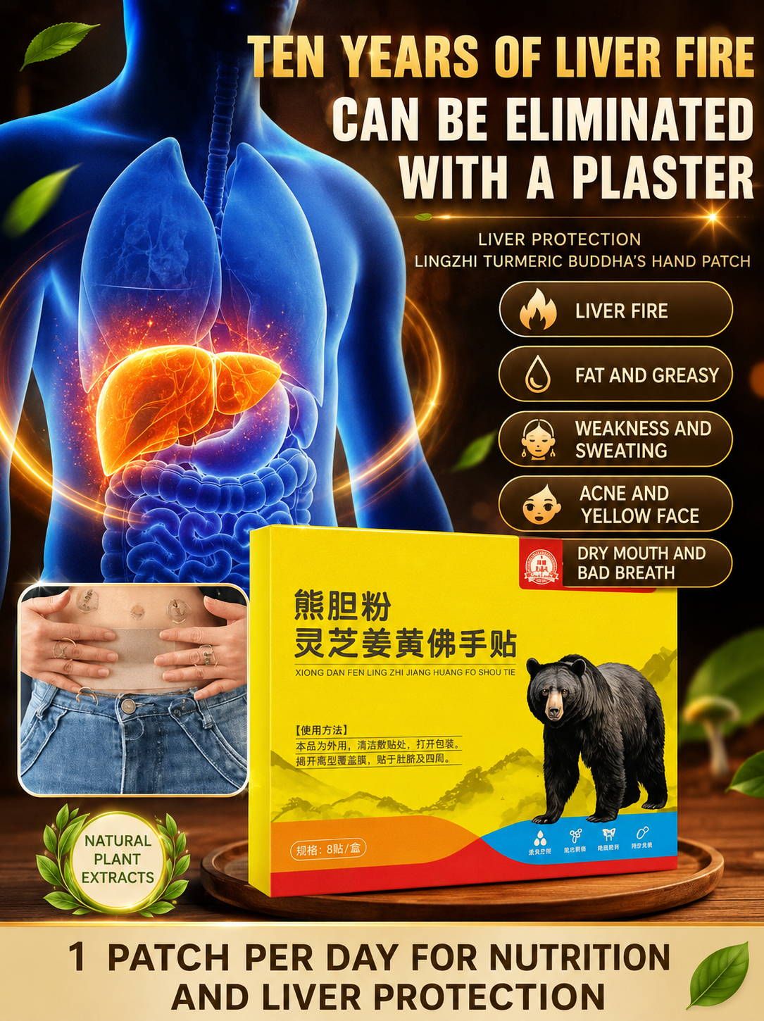 🌿 Natural Detox Liver Care Patch 🍀 (🎁 Buy 10 Get 20 FREE)