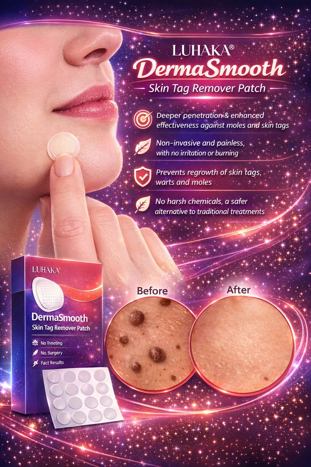 DermaSmooth - Skin Tags & Pimple Removal PATCH (Buy 36 Get 36 Free)